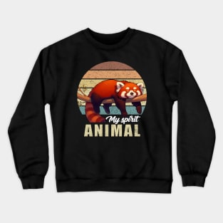 Sleeping Red Panda Crewneck Sweatshirt